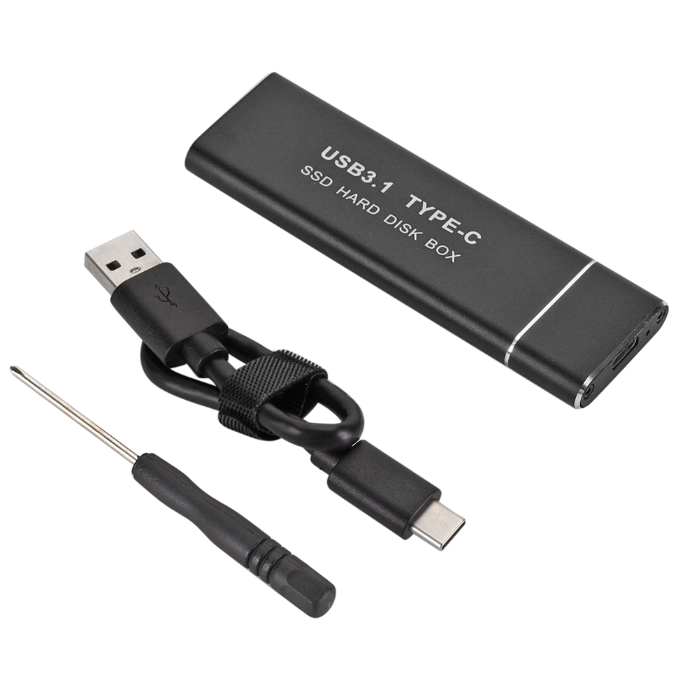 USB 3.1 a M.2 NGFF SSD Mobile Hard Disk Box tipo C scheda adattatore custodia esterna per m2 SATA SSD 2230/2242/2260/2280