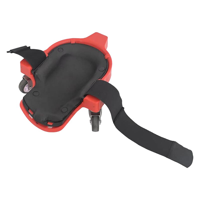 1 stk knebeskytter rullende hjul mobil fleksibel leggeplattform glidearbeid byggejobber site,red