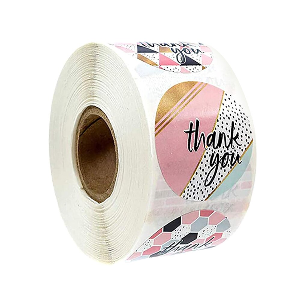 Roll Thank You Crafts Decoration Sticker Label arts and crafts decoration sticker label 1 volume Poster Stickers: 1A-1C