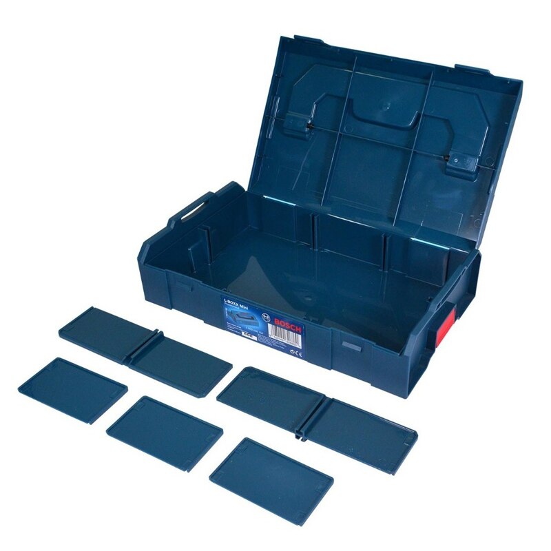 Bosch L-Boxx Mini Storage Case Durable Shock Proof Parts Screw Bits Accessories Stackable Storage Box