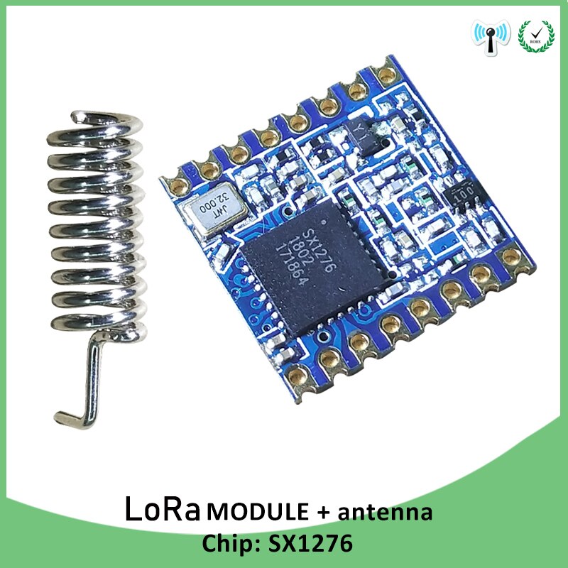 Grandwisdom 868Mhz Super Low Power Rf Lora Module SX1276 Chip Lange Afstand Communicatie Ontvanger Zender Spi Iot Antenne