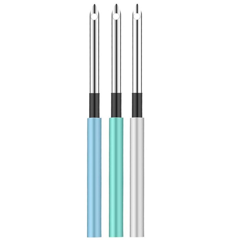 Embroidery Pen Stainless Steel Punch Needle Set Crochet Knitting Seam Ripper DIY Cross Stitch Sewing Tools: A1