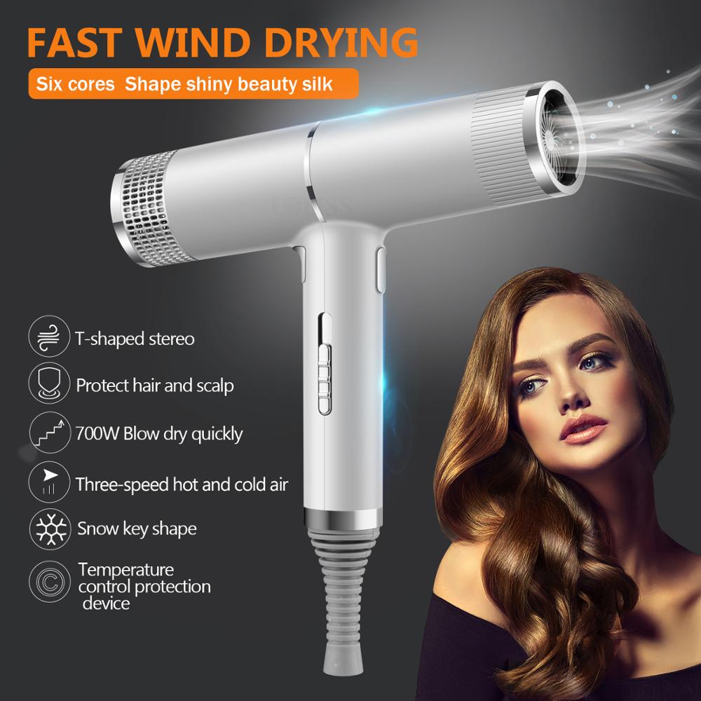 Draagbare Föhn Professionele Haardrogers Lichtgewicht Föhn Salon Droger & Cold Wind Negatieve Ionische Haar Stijl Tool