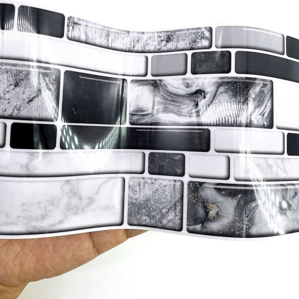 9 stuks 20*10cm pvc tegelstickers mozaïek sticker muursticker voor thuis badkamer keuken vloersticker muurdecoratie
