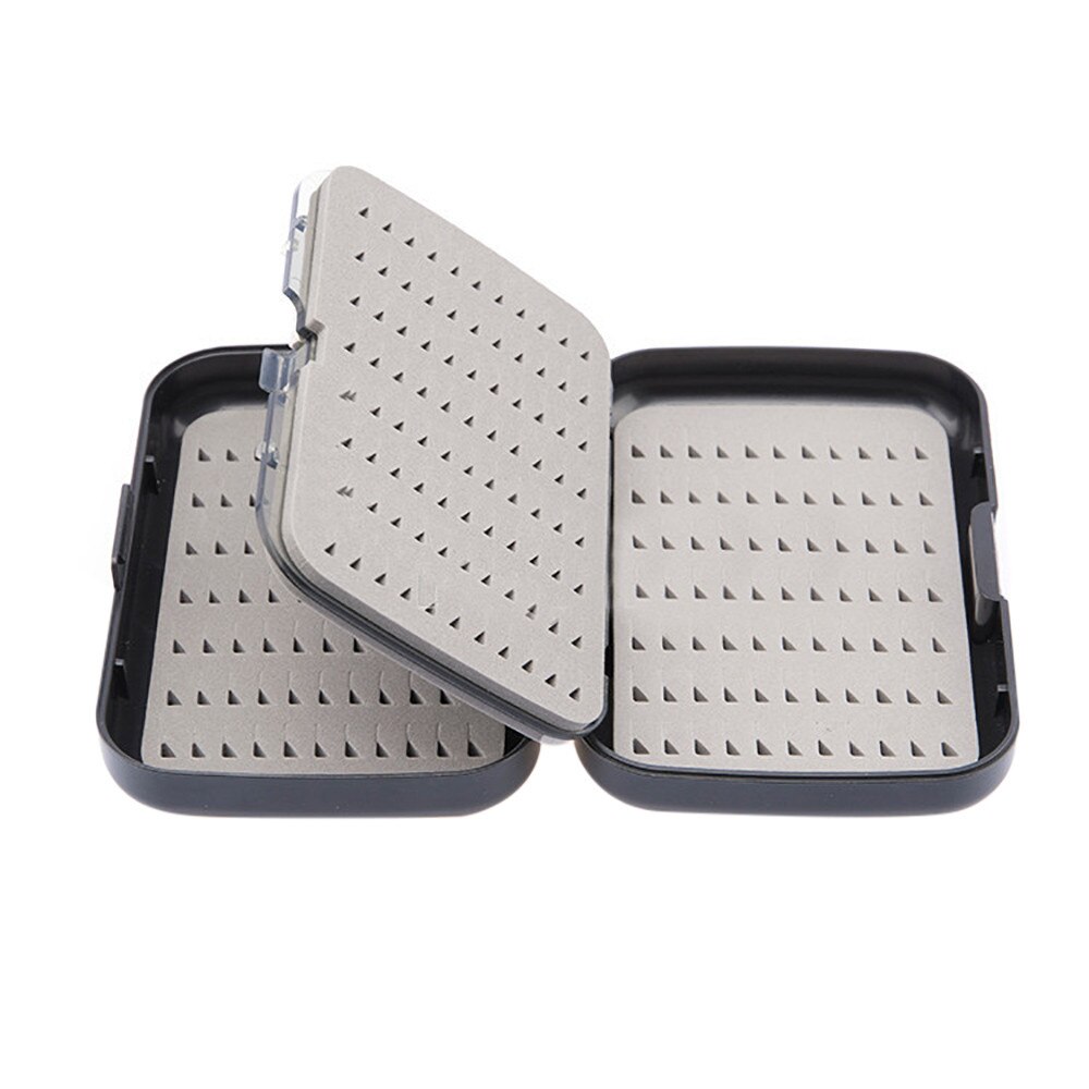Fishing Tackle Box Double Sides Foam Waterproof Plastic 4 Compartment Fishing Box Fly Fishing Lure Bait Hook Tackle Storage #25