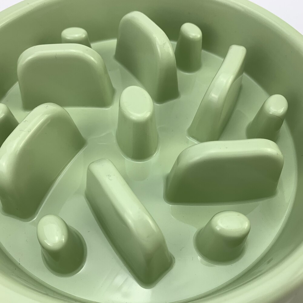 Draagbare voerbak voor honden, voerbak voor puppy's, voerbak voor langzaam eten, voerbak voor katten, hondenbenodigdheden van plastic