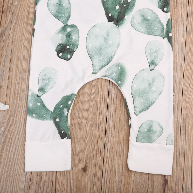 Mode Mooie Baby Baby Meisje Jongen Cactus Een stuk Mouwloze Katoenen Romper Jumpsuit Playsuit