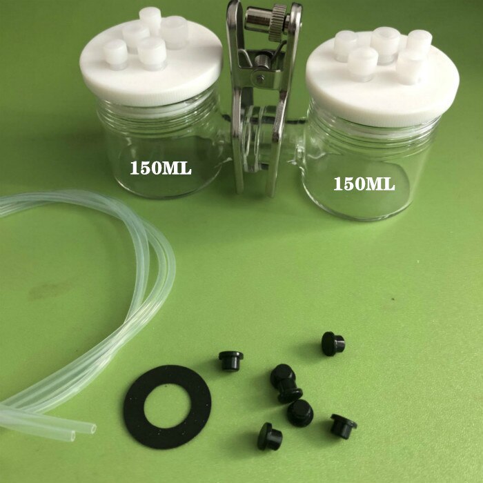 Type h forseglet celle. h-type udskiftelig ionbyttermembran forseglet elektrolytisk celle. elektrokemisk matchende elektrode.