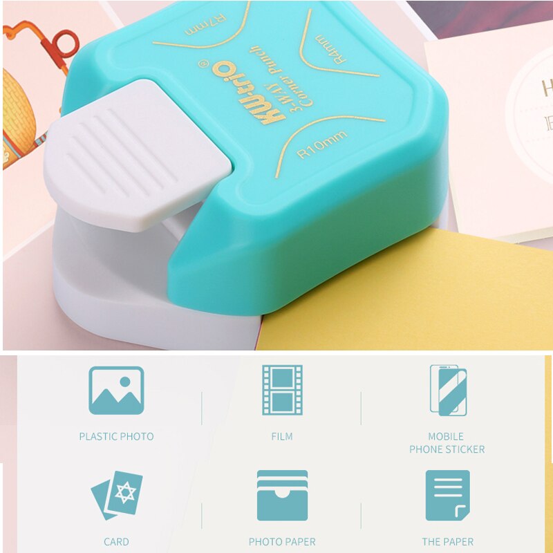 3 in 1 Corner Rounder Punch 3 Way Corner Cutter for Paper Craft Laminate DIY