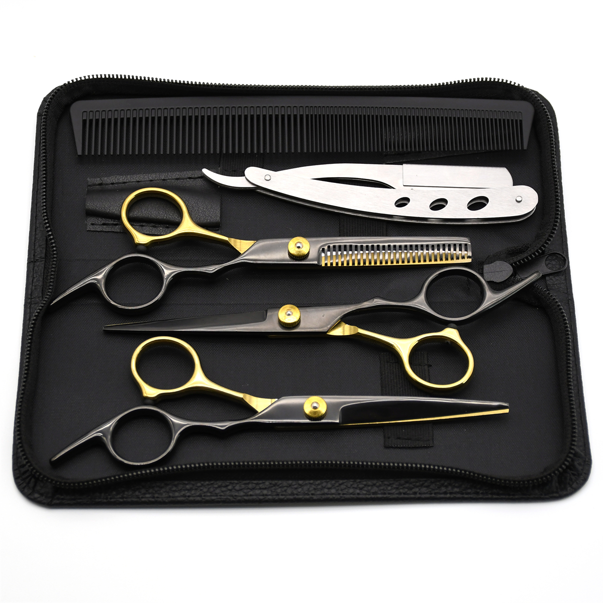 Hairdressing Scissors JP Stainless Hair Cutting Scissors Thinning Shears Barber Scissors Haircut Set: Orange