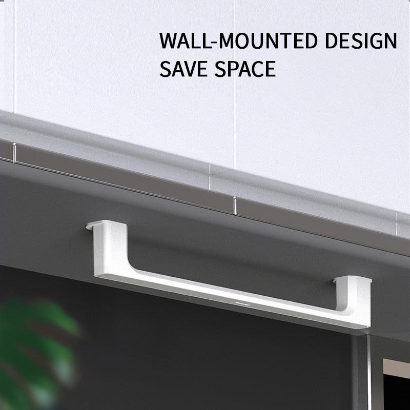 Colgador de toalla montado en la pared, organizador de baño, estante de barra de toalla, gancho de baño, toallitas de cocina, soporte de toalla adhesiva