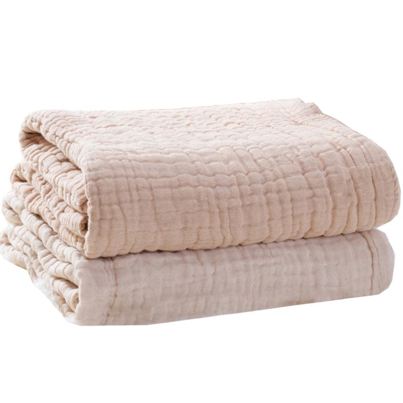 6 lag bomuld baby modtager tæppe spædbarn børn indpakning tæppe sove varmt dynetæppe muslin baby tæppe