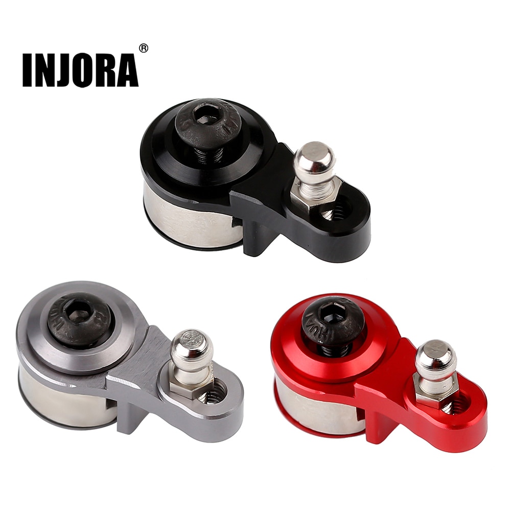 Brazo Servo de amortiguación ajustable de aleación de aluminio INJORA 25T para coche trepador de control remoto 1:10 Traxxas TRX4 TRX6 piezas de mejora