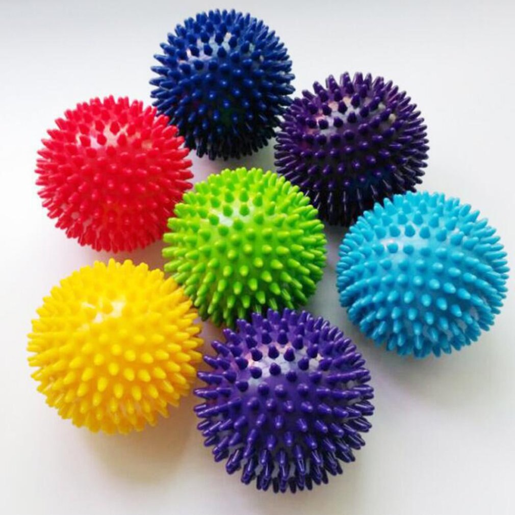 Fitnessmassagebal van pvc plus harde revalidatiebal, acupunctuur spierhandbal, yogafitnessmassagebal 7.5/9.5cm