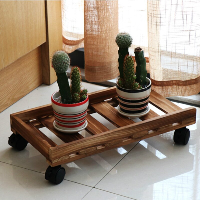 Mobile Adjustable Computer Towers Host Bracket Computer CPU Stand with Wheels Stable For Computer Cases PC Waterproof Wooden