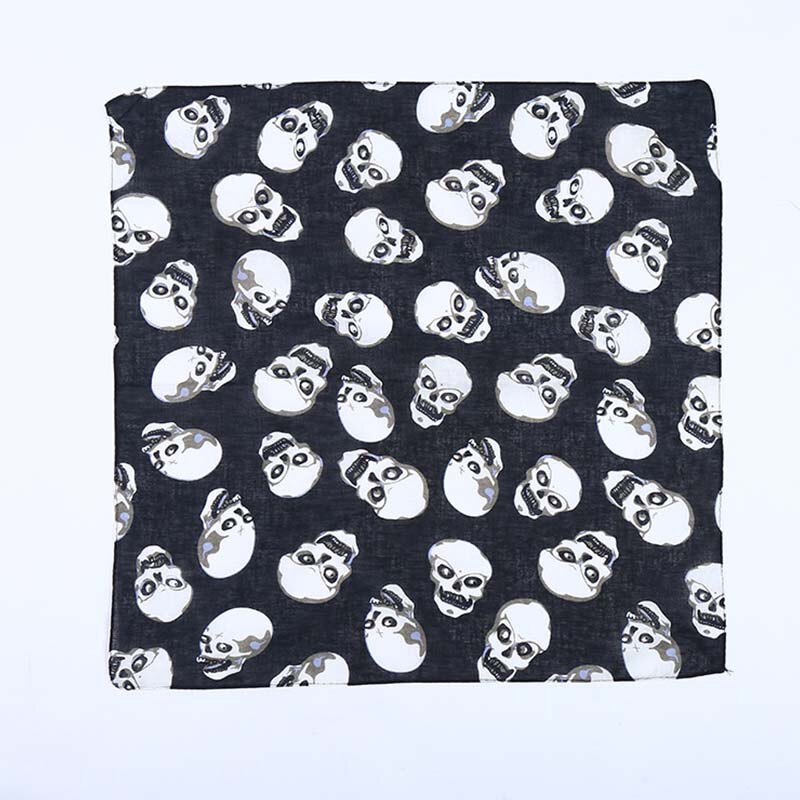 Cranio stampato multifunzione Paisley geometrico anca salto fascia per capelli bandane donna uomo fascia sciarpa quadrata fazzoletto da collo copricapo: F