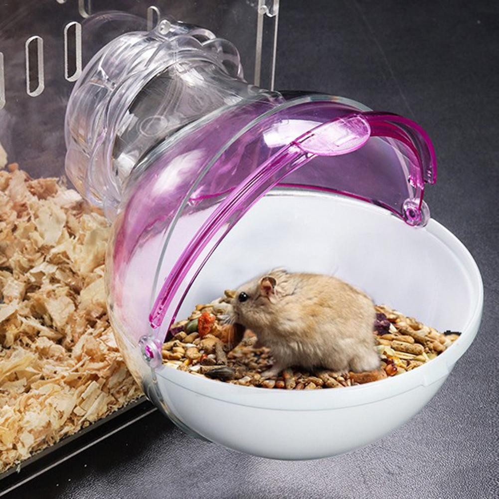 Marsvin hamster badeværelse hamster bur rotte hus lille dyr bad værelse kæledyr tilbehør behageligt kæledyr forsyning sød: Lyserød