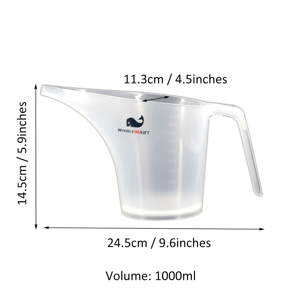 Tip Mouth Plastic Measuring Jug Cup Graduated Surface Cooking Kitchen Bakery Tool Liquid Measure Jug Supplies
