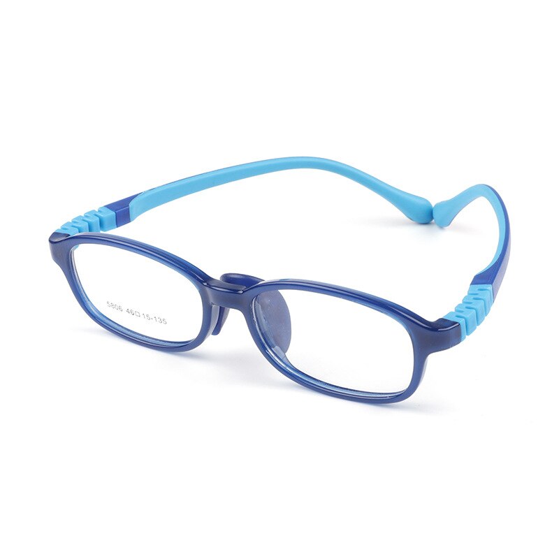 Lunettes Anti-lumière bleue pour enfants, écran pour garçons et filles, matériaux respectueux de l'environnement, couleurs bonbons, en Silicone: C7