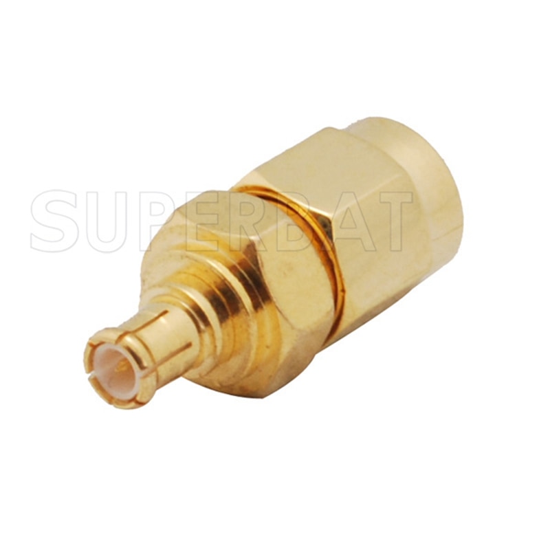 Superbat 5 stücke SMA-MCX Adapter SMA Stecker MCX Stecker Gerade Koaxial Stecker