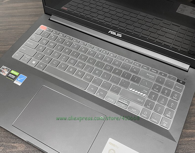 Clear TPU Laptop Keyboard Cover Skin Protector For ASUS Vivobook Pro 15 OLED M3500 K3500 / Pro 16 oled N7600 M7600 M7600Q
