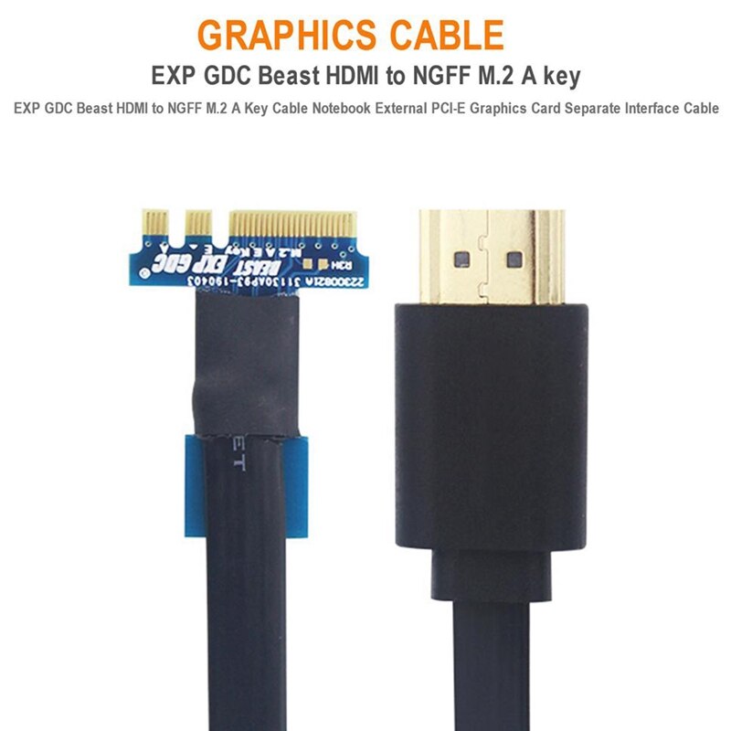 EXP GDC Beast HDMI to NGFF M.2 a Key Cable for Video Card External imageto Laptop