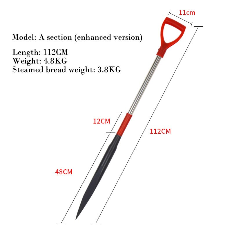 Detachable and portable ice chisel Triangular icebreaker Winter fishing ice tools Ice surface opener: Default Title