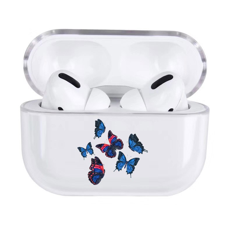 Funda de mariposa para Airpods Pro 2, funda bonita a la con dibujos, funda rígida para Airpods 2 Pro y cargador: WS162-6ForPro