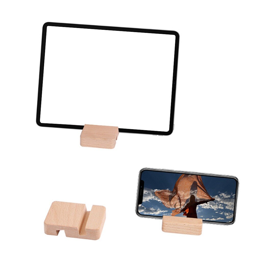 Holz Handy Stehen 8*6*2 cm Telefon Halter Steht Für iPhone Für Samsung Pad Tablet Ständer schreibtisch Telefon Rack