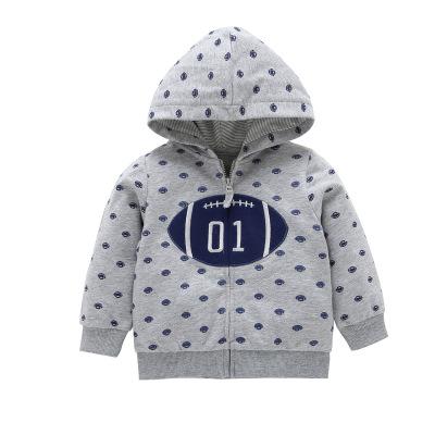 1 Pcs Kinderen Hooded Jassen Jongen Meisjes Katoenen Camouflage Rits Lange Mouwen Casual Baby Polka Dot Bloem Outdoor Jassen 6-24M: 3 / 24M