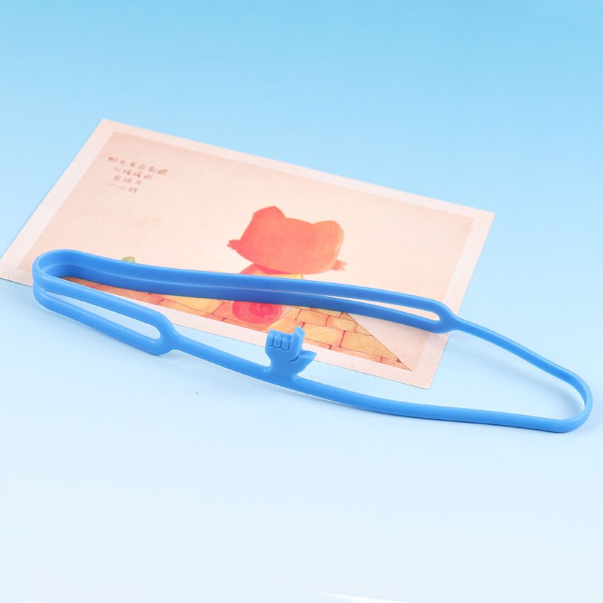 1PC Cute Silicone Finger Pointing Bookmark Book Mark Office Supply Funny: 4