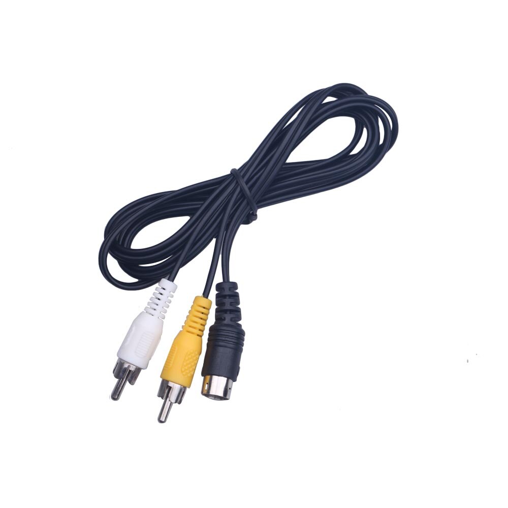 1.5M 3 Pin Game Audio Video AV Stereo Composite Cable For Sega Genesis 2 A/V RCA Connection Cord Wire For SEGA Genesis II / MD
