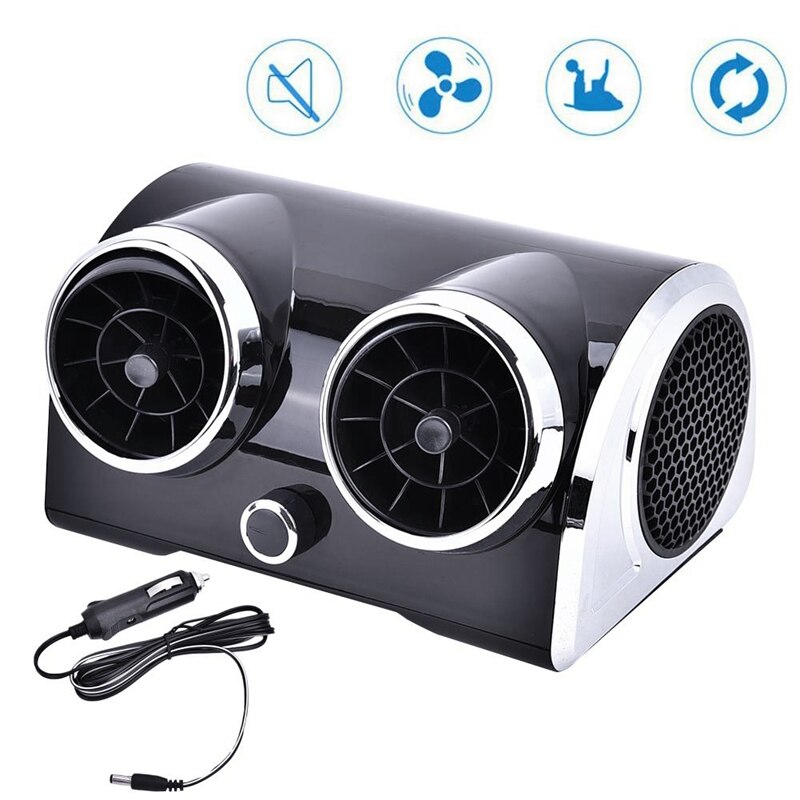 12V Auto Bladeless Elektrische Auto Koelventilator Motor Koeling Draagbare Desktop Koeler Voor Voertuig Vrachtwagen Rv Suv Boot accessoire