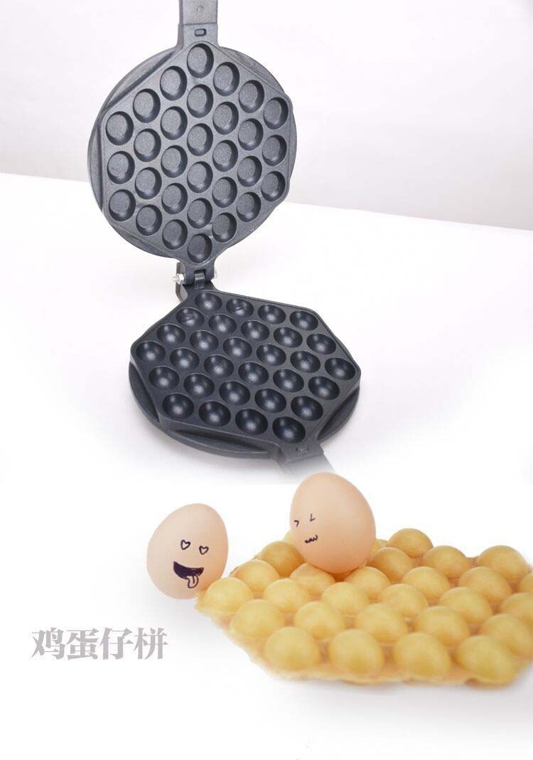 Nonstick Hongkong Egg Waffle Pan;Bubble Waffle Iron;Eggettes Waffle Mold Plate
