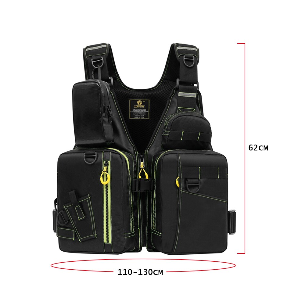 Professionele Vissen Reddingsvest Meerdere Zakken Veiligheid Zwemvest Floatation Vest Volwassenen Drijfvermogen Vest Voor Rescue Drifting