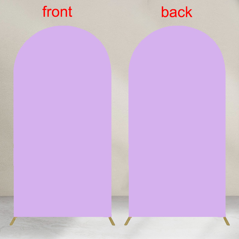 Double Sided Arch Backdrop Cover available in 15 colors Suitable for 4 different arch backdrop stands Made of elastic fabric: PURPLE