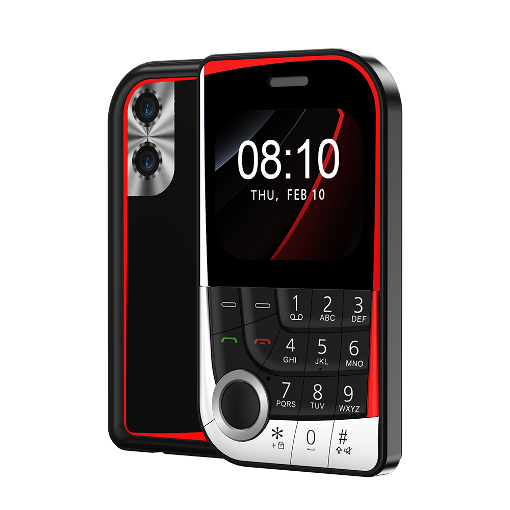 Tarjeta de teléfono SERVO V10, pantalla de 2,01 ", 2G, GSM, Dual SIM, en espera, MP3/MP4, velocidad de voz mágica, botón de antorcha, teléfonos móviles pequeños: Negro
