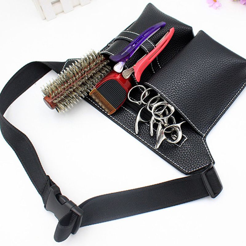 Professionelle Barber Schere Tasche Taille Pack Pouch Friseur Haar Salon Werkzeug C90E