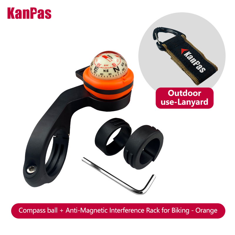Kanpas lysende sykkelkompass med låsesystem / sykler og motorsykler kompass / styrekompass / sykkeltilbehør: Militærgrønn