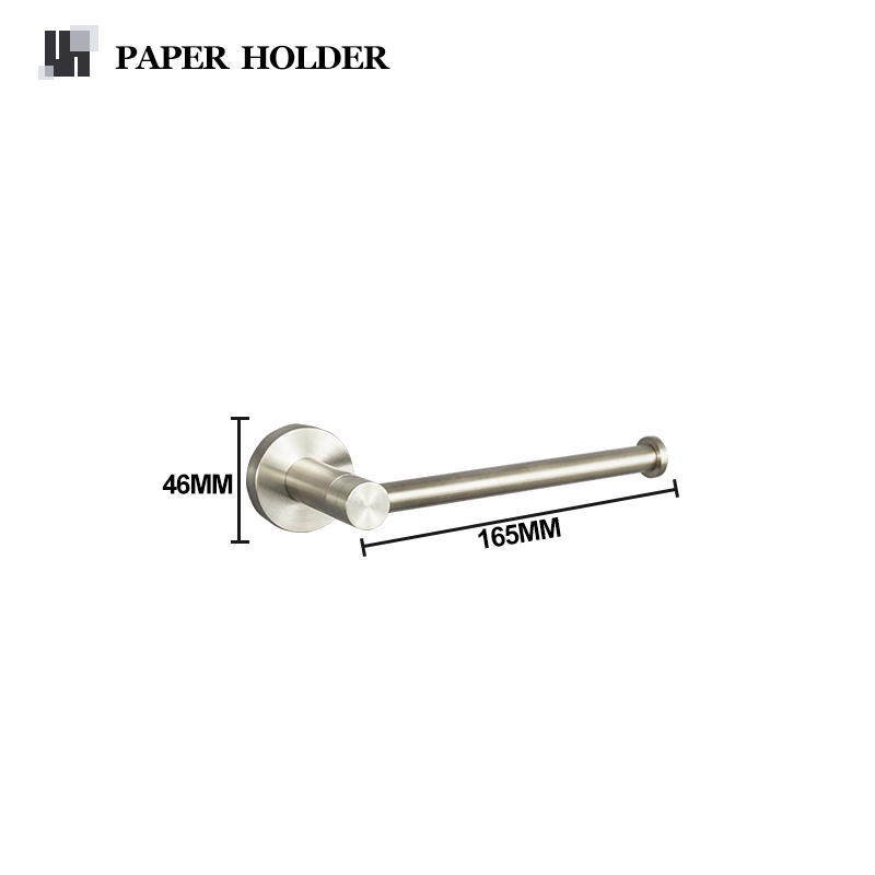 Brushed Nickel Wall Mount Stainless Steel Bathroom Hardware Set Towel Bar Towel Ring Paper Holder Robe Hook Bathroom Accessories: Light Grey