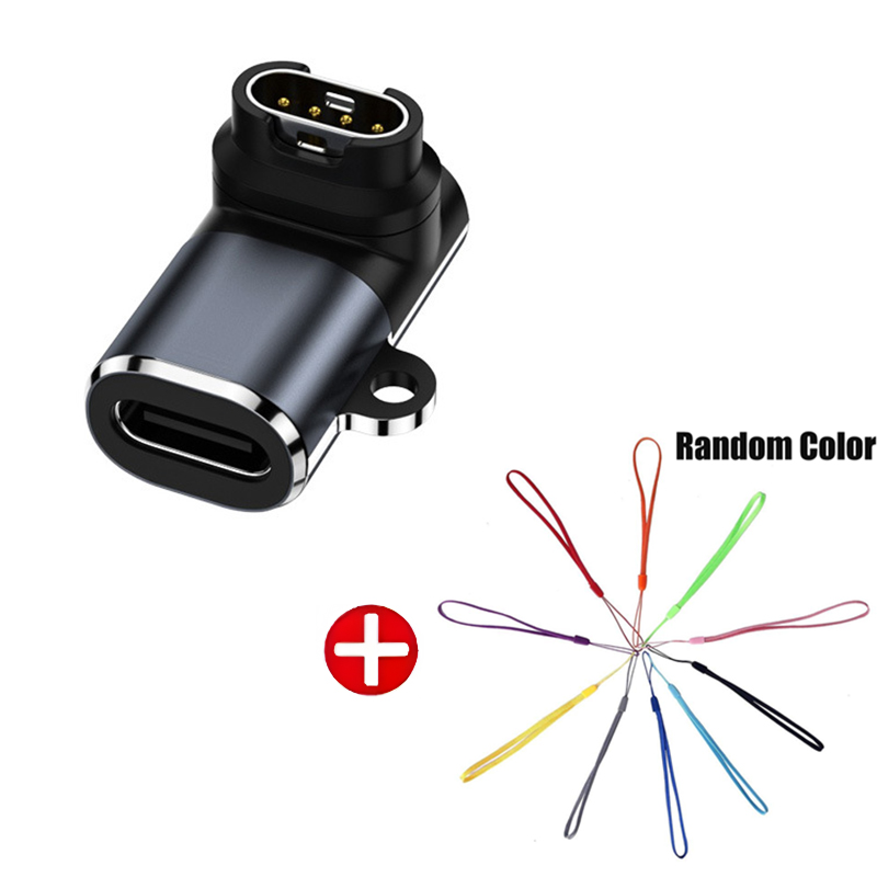 Type C/iOS Opladen Draagbare Adapter Voor Garmin Fenix 7 7S 7X 6 6S 6X 5 5S 5X Venu 2 2S Forerunner 965 Horloge Oplader Converter: XXXL / Rose Gold