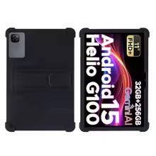 For DOOGEE Tab E3 11-inch Tablet 11inch Android 15 Case Coat Shockproof Cover Soft Silicon Stand Protective Shell: black