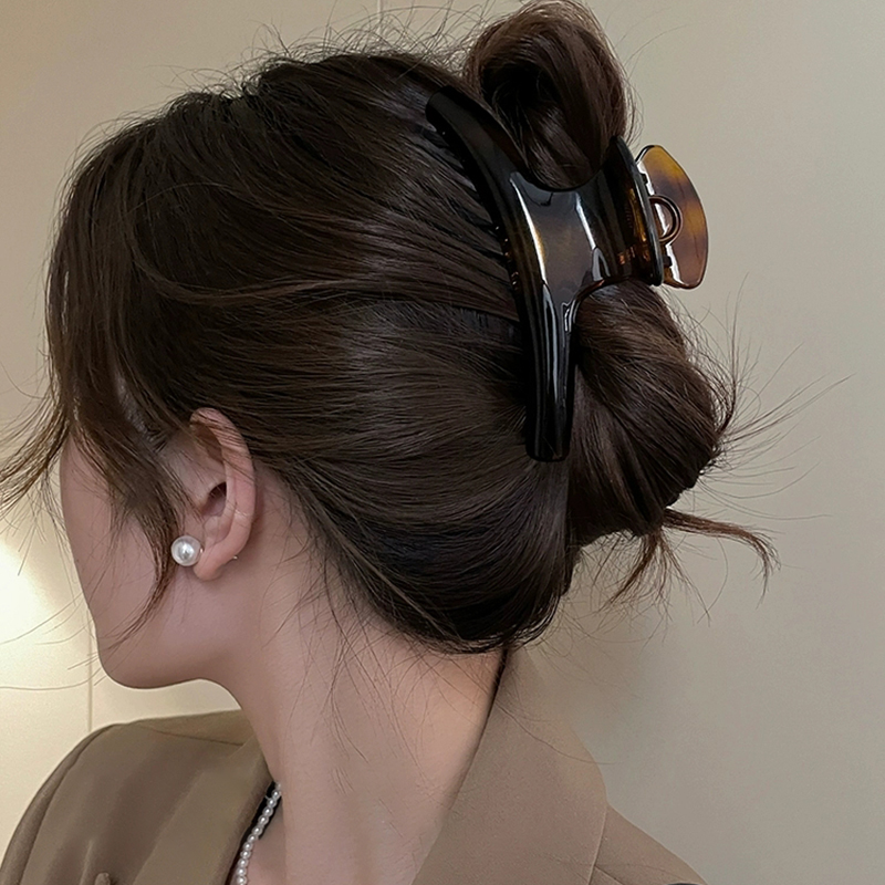 extra große elegante Haarklammer, bogenförmig, geometrisch, Hai-Clip, Haarklemmen, greifen Sie einfache Jahrgang-Haar-Accessoires für Damen