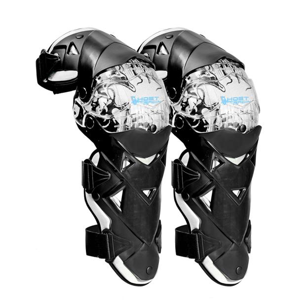Motorcykel knæpuder motocross knæ pc bøjle high-end beskyttende gear knæbeskyttere: Hvid