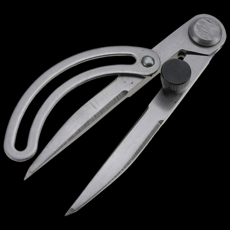 Brújula de espaciado ajustable para manualidades, herramienta giratoria de cuero para manualidades, trazador de bordes DIY, puntada de costura, herramientas de marcado de Metal y cuero