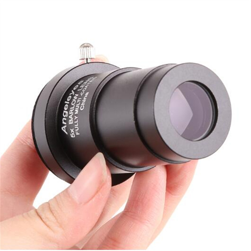 Angeleyes Metal 1.25 Inches 5X Extender Telescope Double Universal 5X Barlow Lens Black Color Barlow Mirror AngeleyesBlack5X