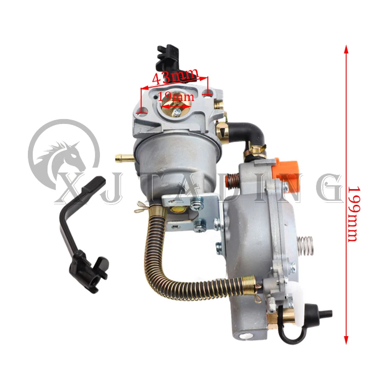 Generator dobbelt brændstof karburator lpg ng konverteringssæt til 2.8kw gx200 170f manuel choking spole til  gx160 2kw 168f generatorer del: Default Title