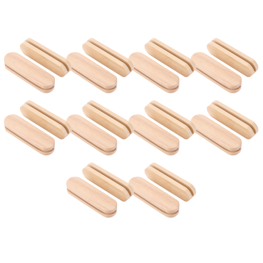 2-20pc Massivholz Grill pfanne isolierter Griff hitze beständiger tragbarer Grill platten griff für Kochgeschirr Saucen pfanne Bratpfanne: green