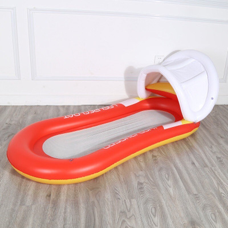 Flotador inflable en hilera de sillas, Flotadores para piscinas, silla para dormir, cama de playa, colchón de aire para natación, deportes acuáticos, fiestas