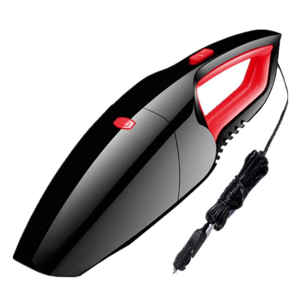 12v Car Vacuum Cleaner 120w High Power Suction Vacuum Wet Dry Handheld Cleaner Portable Rechargeable Vacuum Cleaner#g30: Red